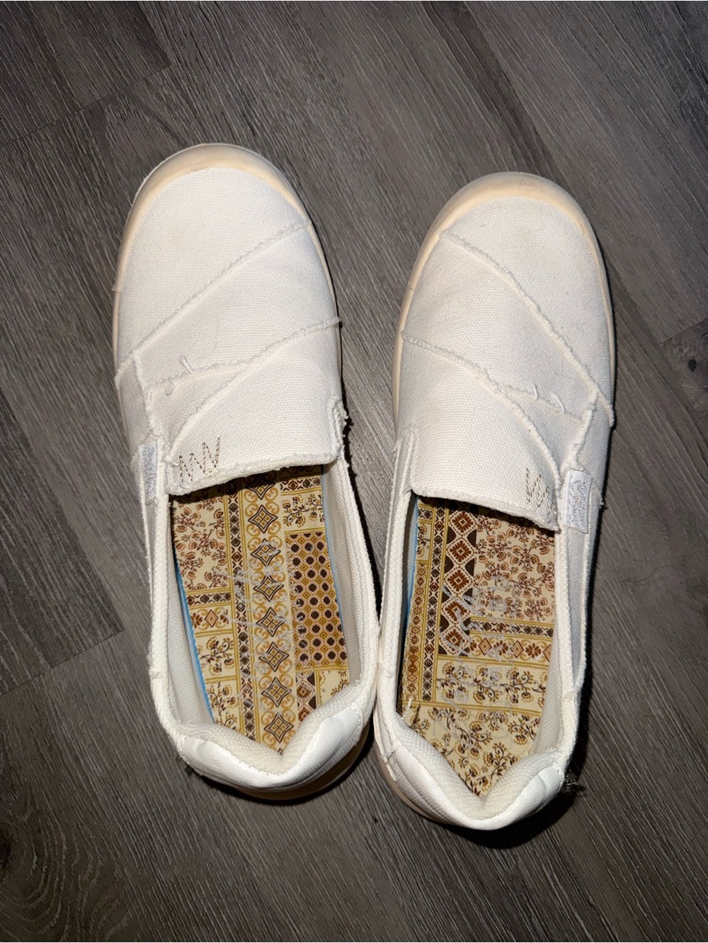 Roxy Women's White Slip-On Canvas Sneakers